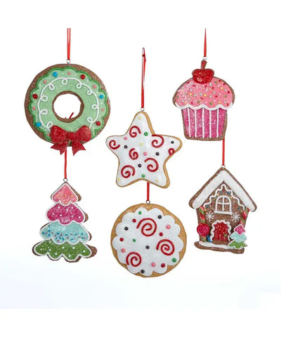 3.4"CLAYDOUGH GINGERSNAP ORNAMENT 6/A