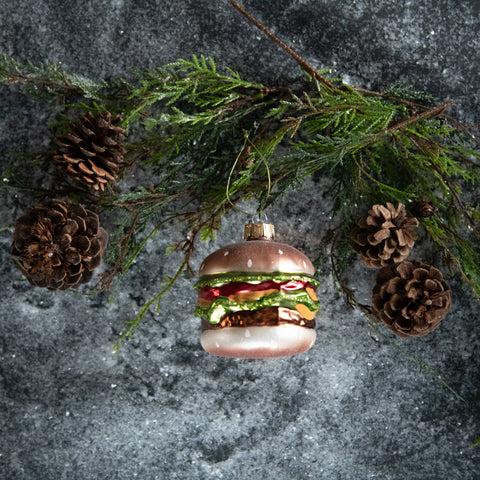 3.5" LOADED HAMBURGER ORNAMENT