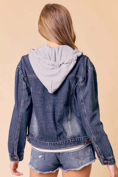 Washed Denim w/ Hood Jacket