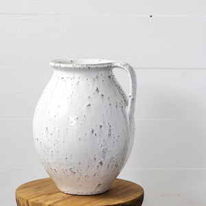 White Handle Vase