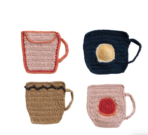 Crocheted mug holder