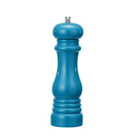 Enameled Rubberwood Salt/Pepper Mill, Blue