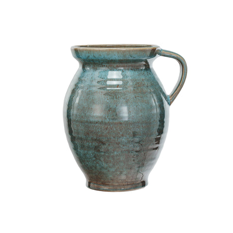 4 Quart Stoneware Jug w/ Handle, Blue