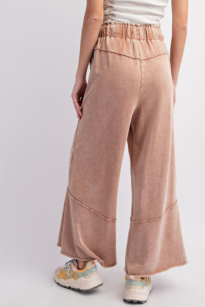 Terry Knit Pant- Cappicino