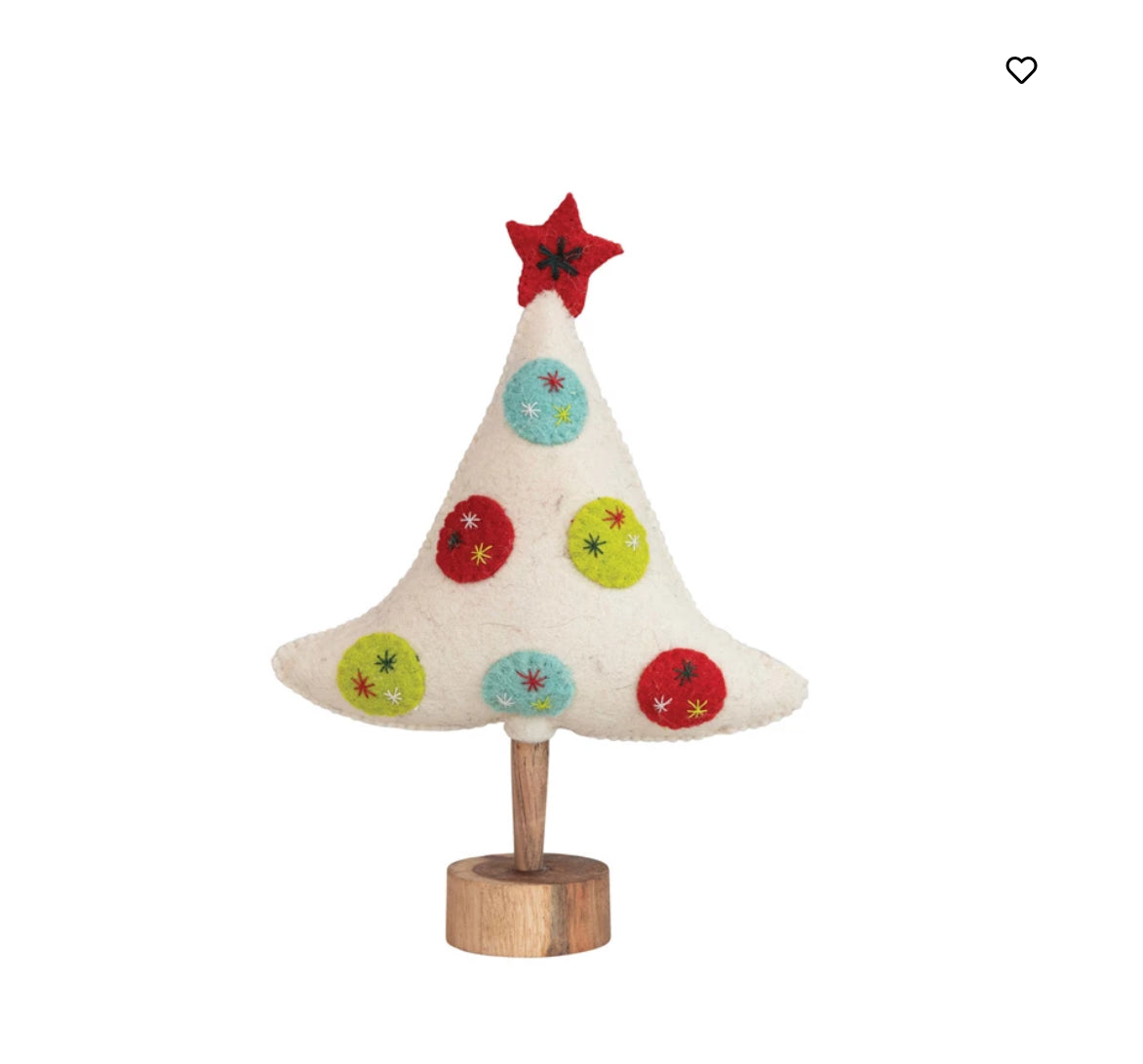 White Felt Tree