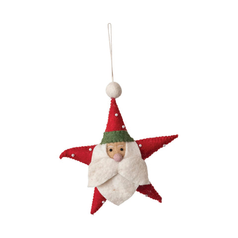 SANTA STAR ORNAMENT