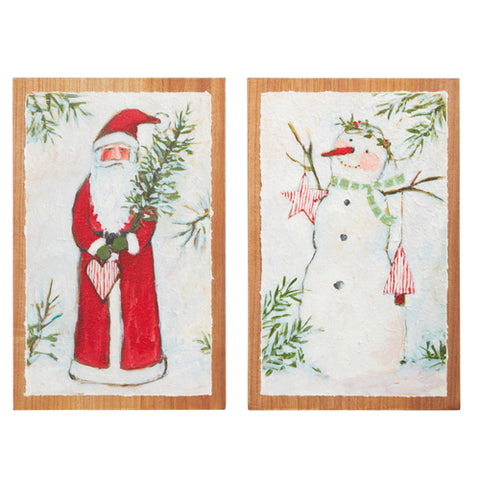 Santa or Snowman Wall Art