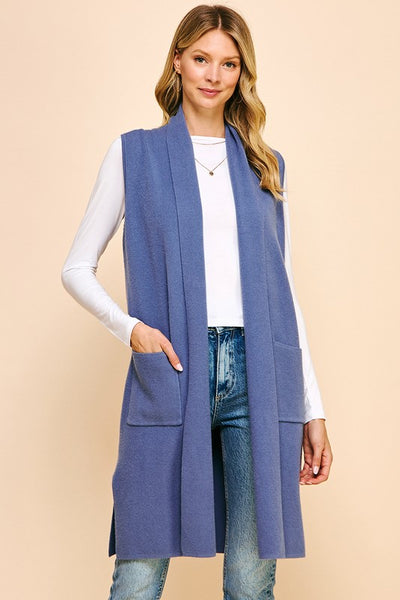 Blue Vest Sweater