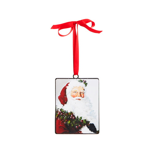 Santa Disc Ornament