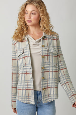 Plaid Over Jacket