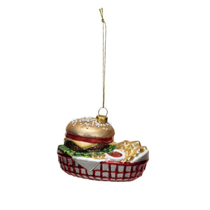 Cheeseburger Basket Ornament