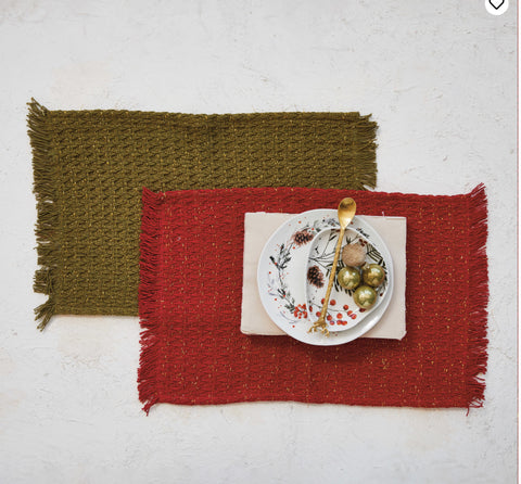 Red and Green Placemats