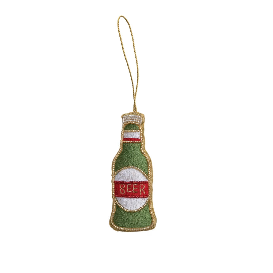 beer bottle ornament