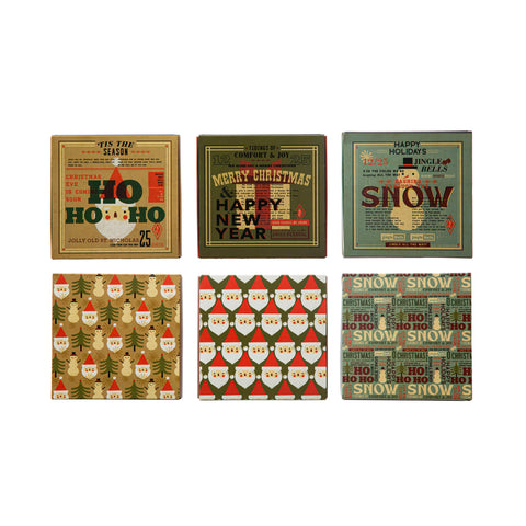 4-1/4"L Safety Matches in Matchbox w/ Holiday Saying & Image, Multi Color, 3 Styles