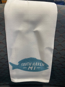 South Haven, MI fish towel