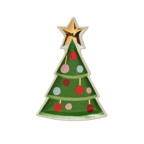 christmas tree plate