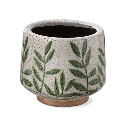 Foliage Footed Planter, Medium