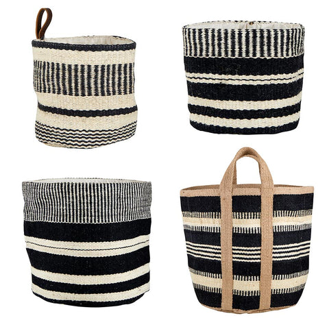 Black & Bleach Jute Bag