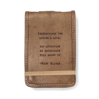 Mary Oliver Mini Leather Journal